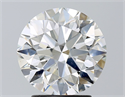 Natural Diamond 2.71 Carats, Round with Excellent Cut, G Color, SI1 Clarity and Certified by GIA