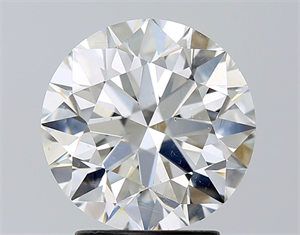 Picture of Natural Diamond 2.71 Carats, Round with Excellent Cut, G Color, SI1 Clarity and Certified by GIA