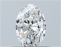 Natural Diamond 0.40 Carats, Oval with  Cut, D Color, VVS2 Clarity and Certified by GIA
