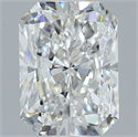 Natural Diamond 1.80 Carats, Radiant with  Cut, F Color, SI2 Clarity and Certified by GIA