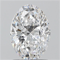 Natural Diamond 1.20 Carats, Oval with  Cut, D Color, VS2 Clarity and Certified by GIA