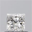 Natural Diamond 0.50 Carats, Princess with  Cut, E Color, VS1 Clarity and Certified by GIA