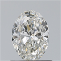 Natural Diamond 0.70 Carats, Oval with  Cut, H Color, VS1 Clarity and Certified by GIA