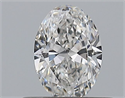 Natural Diamond 0.43 Carats, Oval with  Cut, E Color, VVS2 Clarity and Certified by GIA