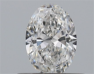 Picture of Natural Diamond 0.43 Carats, Oval with  Cut, E Color, VVS2 Clarity and Certified by GIA