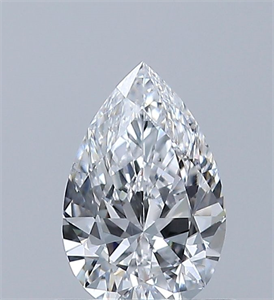 Picture of Natural Diamond 0.55 Carats, Pear with  Cut, D Color, VS2 Clarity and Certified by GIA