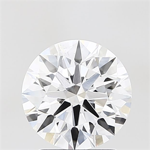 Picture of Lab Grown Diamond 2.05 Carats, Round with Ideal Cut, E Color, VVS2 Clarity and Certified by IGI