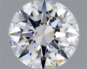 Foto Diamante Natural 0.70 quilates, Redondo , Color F, claridad SI2 y certificado GIA de