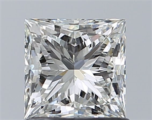 Picture of Natural Diamond 1.02 Carats, Princess with  Cut, H Color, VVS2 Clarity and Certified by IGI
