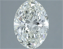 Natural Diamond 1.70 Carats, Oval with  Cut, I Color, VS2 Clarity and Certified by IGI