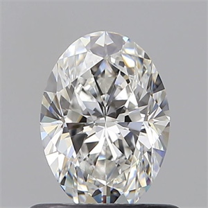 Foto Diamante Natural 0.64 quilates, Ovalado , Color F, claridad VVS1 y certificado GIA de