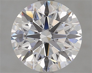 Picture of Lab Grown Diamond 2.80 Carats, Round with Excellent Cut, D Color, VS2 Clarity and Certified by GIA