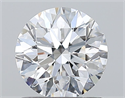 Natural Diamond 1.00 Carats, Round with Excellent Cut, D Color, SI1 Clarity and Certified by GIA