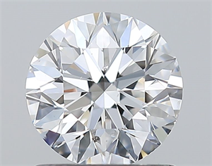 Picture of Natural Diamond 1.00 Carats, Round with Excellent Cut, D Color, SI1 Clarity and Certified by GIA