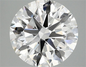 Picture of Lab Grown Diamond 3.95 Carats, Round with Ideal Cut, E Color, VVS2 Clarity and Certified by IGI