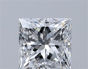 Picture of Natural Diamond 0.51 Carats, Princess with  Cut, D Color, VVS2 Clarity and Certified by GIA