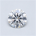 Natural Diamond 0.66 Carats, Round with Excellent Cut, E Color, SI2 Clarity and Certified by GIA