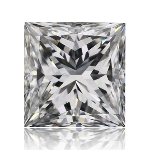Picture of Natural Diamond 1.01 Carats, Princess with  Cut, F Color, VVS2 Clarity and Certified by GIA