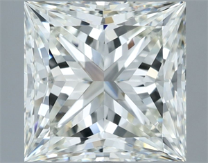 Foto Diamante Natural 3.05 quilates, Princesa , Color H, claridad VVS1 y certificado IGI de