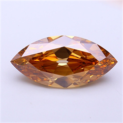 Picture of Lab Grown Diamond 4.24 Carats, Marquise with  Cut, Fancy Brown Color, VS2 Clarity and Certified by IGI