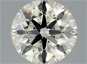Diamante Natural 3.01 quilates, Redondo , Color L, claridad SI1 y certificado GIA