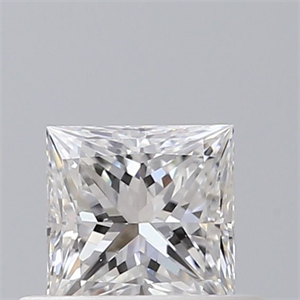 Picture of Natural Diamond 0.42 Carats, Princess with  Cut, D Color, SI1 Clarity and Certified by GIA