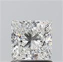 Natural Diamond 1.02 Carats, Princess with  Cut, F Color, VS1 Clarity and Certified by GIA