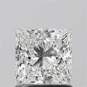 Picture of Natural Diamond 1.02 Carats, Princess with  Cut, F Color, VS1 Clarity and Certified by GIA