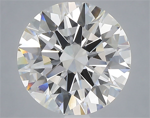 Picture of Lab Grown Diamond 3.09 Carats, Round with Ideal Cut, E Color, VVS2 Clarity and Certified by IGI