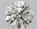 Natural Diamond 1.24 Carats, Round with Excellent Cut, J Color, SI1 Clarity and Certified by IGI
