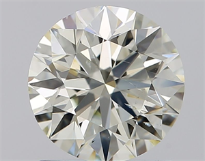 Picture of Natural Diamond 1.24 Carats, Round with Excellent Cut, J Color, SI1 Clarity and Certified by IGI