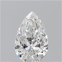 Natural Diamond 0.70 Carats, Pear with  Cut, G Color, VS2 Clarity and Certified by GIA