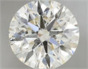 Natural Diamond 1.01 Carats, Round with Excellent Cut, K Color, SI2 Clarity and Certified by GIA