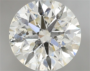 Picture of Natural Diamond 1.01 Carats, Round with Excellent Cut, K Color, SI2 Clarity and Certified by GIA