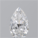Diamante Natural 0.56 quilates, De pera , Color E, claridad VVS2 y certificado GIA