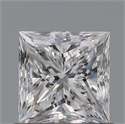 Diamante Natural 0.72 quilates, Princesa , Color D, claridad VVS2 y certificado GIA