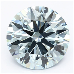 Picture of Lab Grown Diamond 2.62 Carats, Round with Ideal Cut, Fancy Intense Blue Color, VS1 Clarity and Certified by IGI