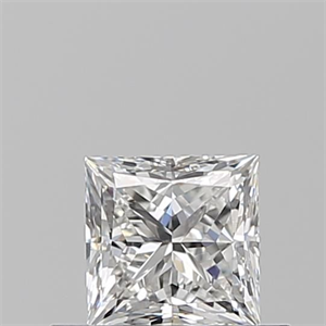 Picture of Natural Diamond 0.50 Carats, Princess with  Cut, F Color, VVS1 Clarity and Certified by GIA