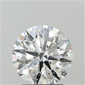 Lab Grown Diamond 2.10 Carats, Round with Ideal Cut, E Color, VVS1 Clarity and Certified by IGI