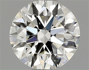 Picture of Natural Diamond 0.70 Carats, Round with Excellent Cut, I Color, VS2 Clarity and Certified by GIA