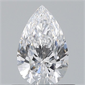 Natural Diamond 0.54 Carats, Pear with  Cut, D Color, VS1 Clarity and Certified by GIA