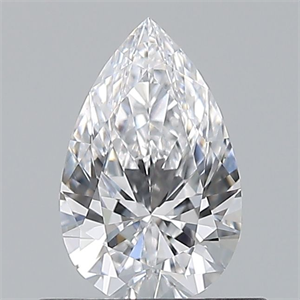 Picture of Natural Diamond 0.54 Carats, Pear with  Cut, D Color, VS1 Clarity and Certified by GIA