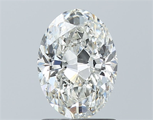 Foto Diamante Natural 1.20 quilates, Ovalado , Color H, claridad SI1 y certificado GIA de