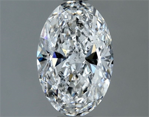 Foto Diamante Natural 1.03 quilates, Ovalado , Color F, claridad SI2 y certificado GIA de