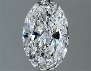 Foto Diamante Natural 1.03 quilates, Ovalado , Color F, claridad SI2 y certificado GIA de