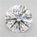 Lab Grown Diamond 2.52 Carats, Round with Ideal Cut, D Color, IF Clarity and Certified by IGI