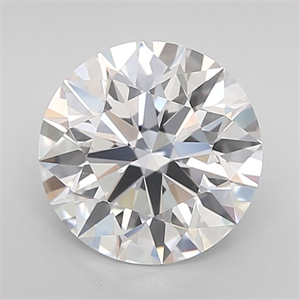 Picture of Lab Grown Diamond 2.52 Carats, Round with Ideal Cut, D Color, IF Clarity and Certified by IGI