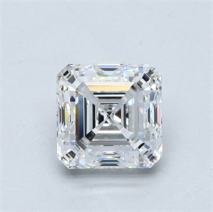 Picture of Natural Diamond 2.02 Carats, Asscher with  Cut, D Color, VS1 Clarity and Certified by GIA