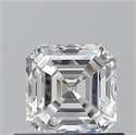 Natural Diamond 0.71 Carats, Asscher with  Cut, G Color, VVS2 Clarity and Certified by GIA