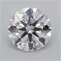 Natural Diamond 0.80 Carats, Round with Excellent Cut, H Color, SI1 Clarity and Certified by GIA